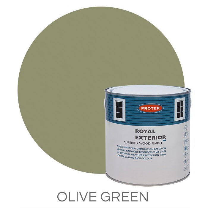 Olive Green Royal Exterior Wood Finish
