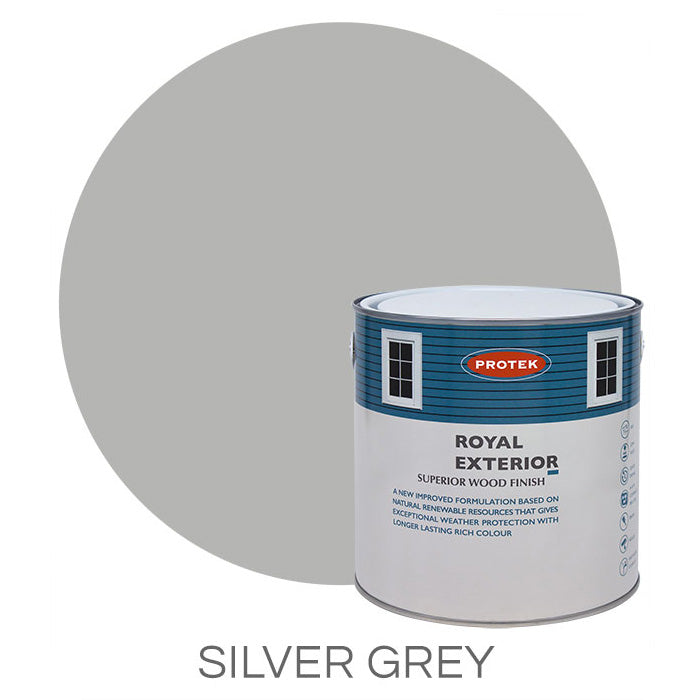 Silver Grey Royal Exterior Wood Finish