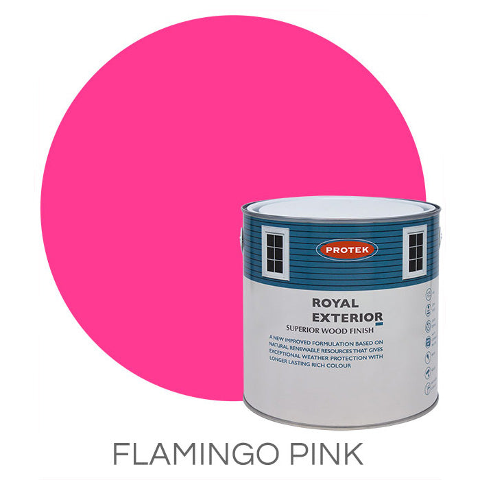 Flamingo Pink Royal Exterior Wood Finish